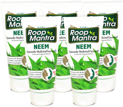 

Roop Mantra Neem Face Wash 50ml, Pack of 5 - Face Wash for Pimples & Acne Face Wash(50 ml)