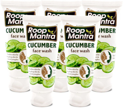 

Roop Mantra Face Wash 50ml, Pack of 5 - Cucumber FaceWash Face Wash(50 ml)