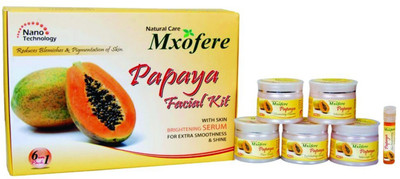 

Mxofere Herble Papaya Facial kit with Nano Technology 6 in 1 pack 280 GM. 280 g