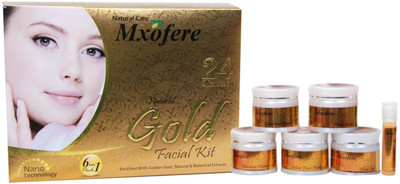 

Mxofere Herble Gold Facial Kit 6 in 1 herbal Preparation No Side Effect (280 GM) 280 g