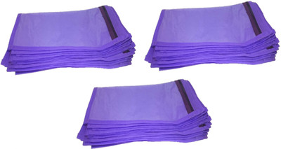 

Addyz Saree Cover Plain Pack Of 36 Pieces Single Non woven Saree Cover Bags Packaging Storage Cloth Clear Plastic Zip Garment Bag(Purple)