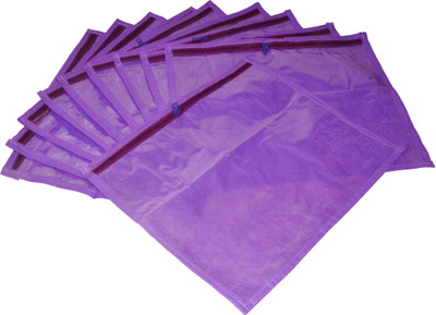 

Funkroo High Quality Pack of 6 purple Bridal Single saree travelling bag case Gift Organizer bag vanity pouch Keep saree/Suit/Travelling Pouch(Purple)