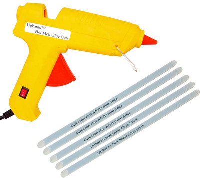 

Upkaran 5 Hot Melt Standard Size 10 inch Glue Sticks with 60 Watt with On/Off Switch All Purpose Standard Temperature Corded Glue Gun(11 mm)