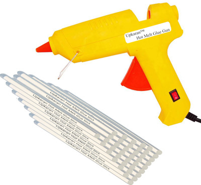 

Upkaran Hot Melt Yellow Glue Gun kit 60W Watt with 40 Hot Melt Glue Sticks for All Purpose Standard Temperature Corded Glue Gun(11 mm)