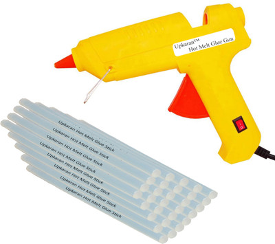 

Upkaran Hot Melt Glue Gun kit 60 Watt With 30 Glue Sticks For Paper & Cloth and Quick Repairs High-Tech Professional Electronic Standard Temperature Corded Glue Gun(11 mm)