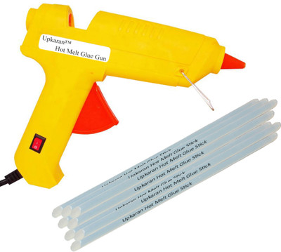 

Upkaran 8 Hot Melt Standard Size 10 inch Glue Sticks with 60 Watt with On/Off Switch All Purpose Standard Temperature Corded Glue Gun(11 mm)
