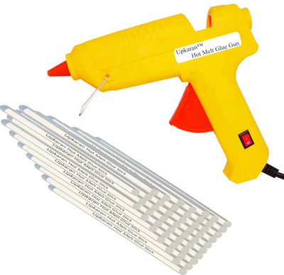 

Upkaran Hot Melt Yellow Glue Gun kit 60W Watt with 50 Hot Melt Glue Sticks for All Purpose Standard Temperature Corded Glue Gun(11 mm)