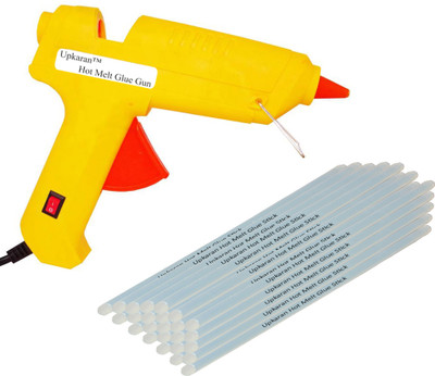 

Upkaran 25 Hot Melt Standard Size 10 inch Glue Sticks with 60 Watt with On/Off Switch All Purpose Standard Temperature Corded Glue Gun(11 mm)
