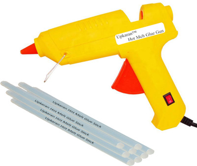 

Upkaran Hot Melt Glue Gun kit 60 Watt With 8 Glue Sticks For Paper & Cloth and Quick Repairs High-Tech Professional Electronic Standard Temperature Corded Glue Gun(11 mm)