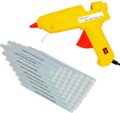 

Upkaran Hot Melt Glue Gun kit 60 Watt With 50 Glue Sticks For Paper & Cloth and Quick Repairs High-Tech Professional Electronic Standard Temperature Corded Glue Gun(11 mm)