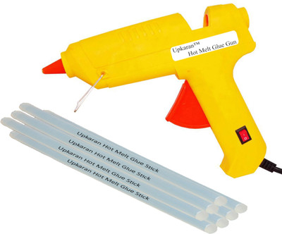 

Upkaran Hot Melt Glue Gun kit 60 Watt With 7 Glue Sticks For Paper & Cloth and Quick Repairs High-Tech Professional Electronic Standard Temperature Corded Glue Gun(11 mm)