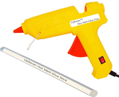 

Upkaran Hot Melt Yellow Glue Gun kit 60W Watt with 1 Hot Melt Glue Stick for All Purpose Standard Temperature Corded Glue Gun(11 mm)