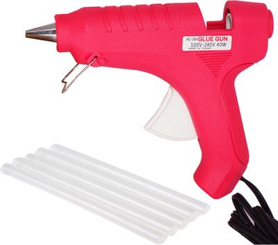 

OKASTA MAKSON/BOND Hot Melt Glue Gun kit 40 Watt With 5 Glue Sticks OK40WR For Quick Repairs, Paper & Cloth High-Tech Professional Electronic Standard Temperature Corded Glue Gun(11 mm)