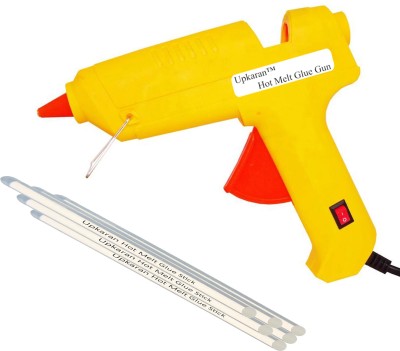 

Upkaran Hot Melt Yellow Glue Gun kit 60W Watt with 6 Hot Melt Glue Sticks for All Purpose Standard Temperature Corded Glue Gun(11 mm)