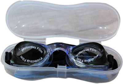 

GLS Unisex UV Proof Swimming Goggles With Hard Plastic Cover Swimming Goggles(Black)