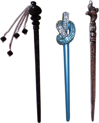

Anuradha Art Jewellery Combo of Multi Color Juda Sticks Bun Stick(Multicolor)