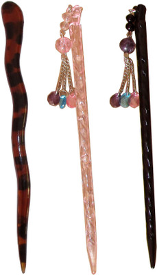 

Sanjog Princess Combo of Multi Color Juda Sticks Bun Stick(Multicolor)