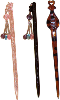 

France Luxe Combo of Multi Color Juda Sticks Bun Stick(Multicolor)