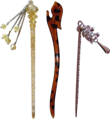

Anuradha Art Jewellery Combo of Multi Color Juda Sticks Bun Stick(Multicolor)