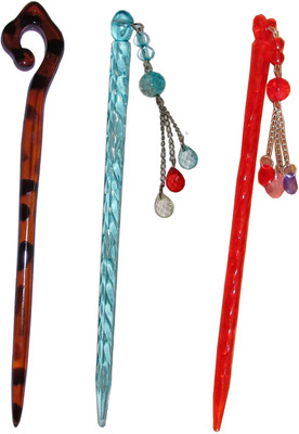 

Disney Frozen Combo of Multi Color Juda Sticks Bun Stick(Multicolor)