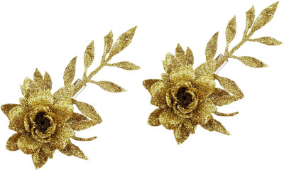 

Confidence Flower Accessories For Bridal | Flower Accessories For Women Hair Clip(Gold)