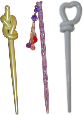 

Disney Frozen Combo of Multi Color Juda Sticks Bun Stick(Multicolor)