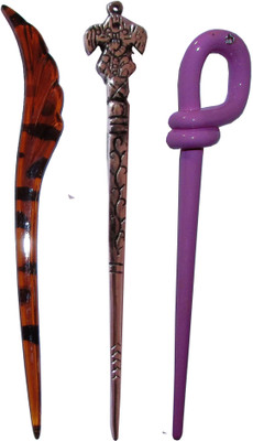 

Ritzkart BOB Maker Combo of Multi Color Juda Sticks Bun Stick(Multicolor)