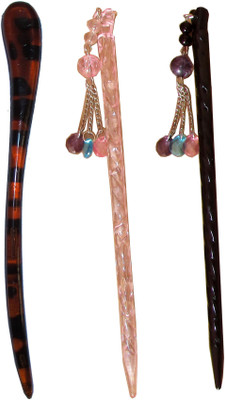 

Must Visit Claw Combo of Multi Color Juda Sticks Bun Stick(Multicolor)