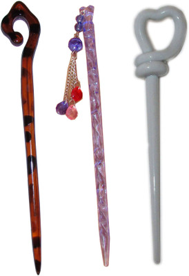 

Anuradha Art Jewellery Combo of Multi Color Juda Sticks Bun Stick(Multicolor)
