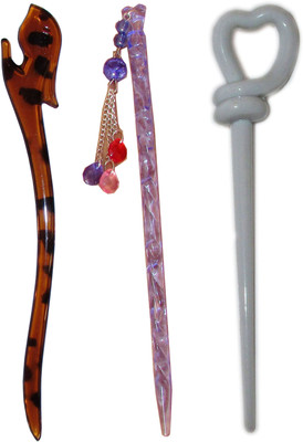 

Ritzkart BOB Maker Combo of Multi Color Juda Sticks Bun Stick(Multicolor)