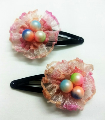 

Takabee Peach tissue with multi balls Tic Tac Clip(Multicolor)