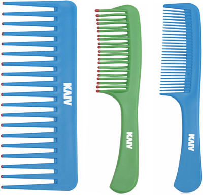 

Kaiv Grooming Comb with Handle, Detangling Comb with Handle and Shampoo Comb