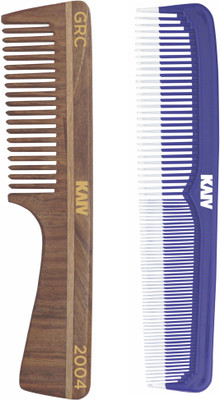 

Kaiv Grooming Comb with Handle and Handmade Wooden Grooming Comb