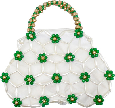

Rainbow Hand-held Bag(White, Green), Green;white
