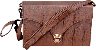 shanaz fashion Sling Bag(Brown)