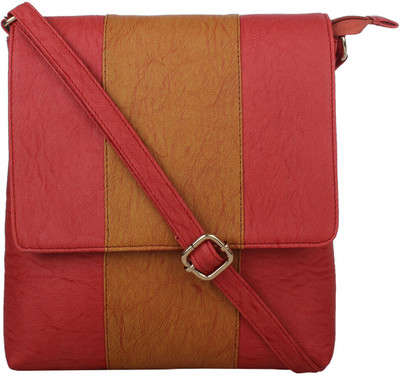 Faslook Sling Bag(Pink, Beige), Beige;pink