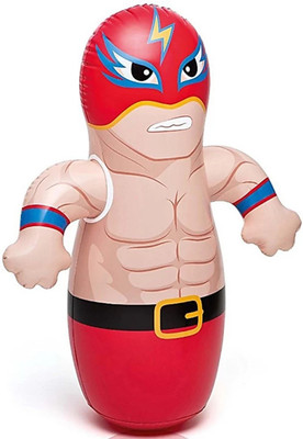 

PartyballoonsHK Hit Me Wrestler Inflatable Inflatable Bouncer(Red, Beige)