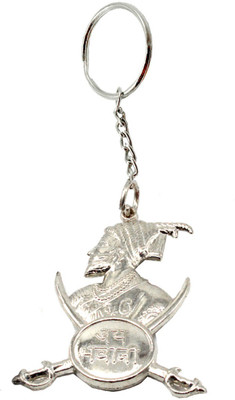 

Faynci Chatrapati Shivaji Maharaj Jay Bhavani Bhavani Dhaal Silver Key Chain Key Chain