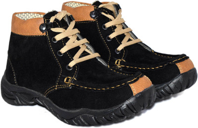 

Hiker Boys Lace Casual Boots(Black