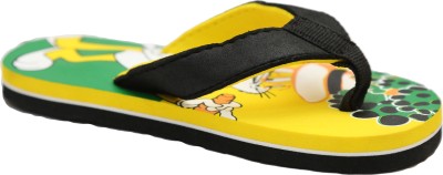 

JUMPS AND BUMPS Boys & Girls Slip On Slipper Flip Flop(Yellow