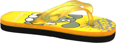 

JUMPS AND BUMPS Boys & Girls Slip On Slipper Flip Flop(Yellow