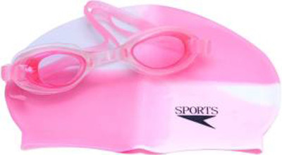 

GLS Swimming Combo Kit - 1 Swimming Cap & 1 Swimming Goggle Swimming Kit