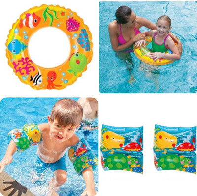

GLS Swimming Combo Kit - 1 Swimming Tube & 1 Pair Swimming Arm Band Swimming Kit