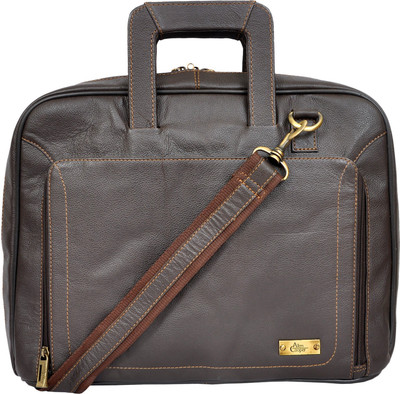 

Allen Cooper 14 inch Expandable Laptop Messenger Bag(Brown)