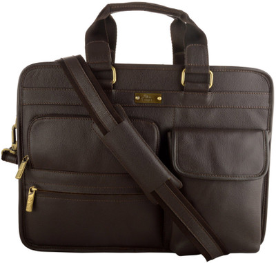 

Allen Cooper 15 inch Expandable Laptop Messenger Bag(Brown)