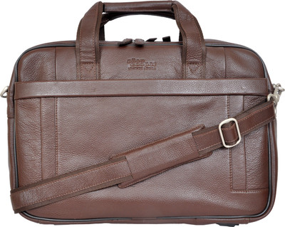 

Allen Cooper 14 inch Expandable Laptop Messenger Bag(Brown)