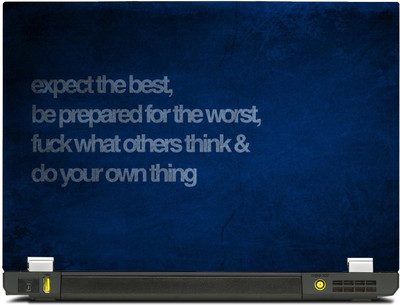 

SkinShack New 3D Expect the Best,be propared for the Worst, Fuck what others think and do your own thing (10.1 inch) Vinyl Laptop Decal 10.1
