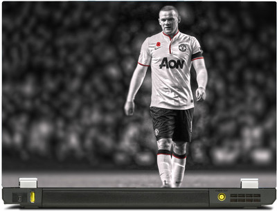 

Skinshack New Sparkling Special Wayne Rooney Black and White (13.3 inch) Vinyl Laptop Decal 13.3