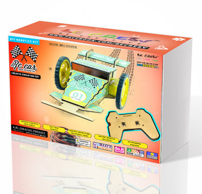 Be Cre8v Wired RC Car Robotics DIY Kit(Green)
