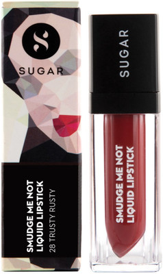 

Sugar Cosmetics Smudge Me Not Liquide Lipstick(Rust Red, 4.5 ml)